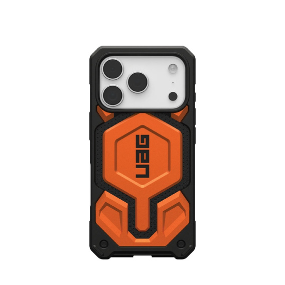 Puzdro Urban Armor Gear pre iPhone 17 Pro, Monarch Pro MagSafe, oranžové