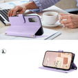Puzdro s chlopňou pre Samsung Galaxy S20 FE, Rhombus Crossbody Leather, fialové