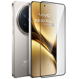 3D tvrdené sklo pre Vivo X200 Pro 5G, čierny rám