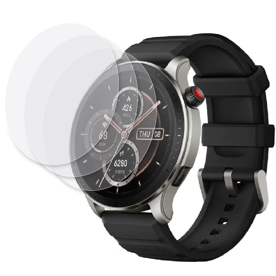 3x ERBORD Hydrogélová fólia pre Amazfit GTR 4