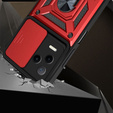 Obal na mobil pre Infinix Note 12 2023, CamShield Slide, červené