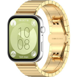Oceľový náramok pre Huawei Watch Fit 4 / 4 Pro / 3, zlatý