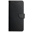 Klapkové puzdro pre Realme C67, Split Leather Wallet, čierne