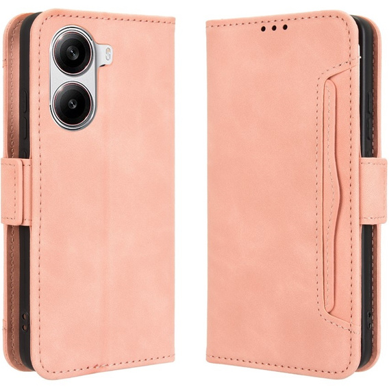 Klapkové puzdro pre Xiaomi Poco X7 Pro 5G, Card Slot, ružové