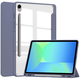 Puzdro pre Samsung Galaxy Tab S10 FE+ Plus, Smartcase Hybrid, so slotom na stylus, fialové