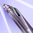 Puzdro pre iPhone 15 Pro Max, Magnetic Dual Glass, fialové