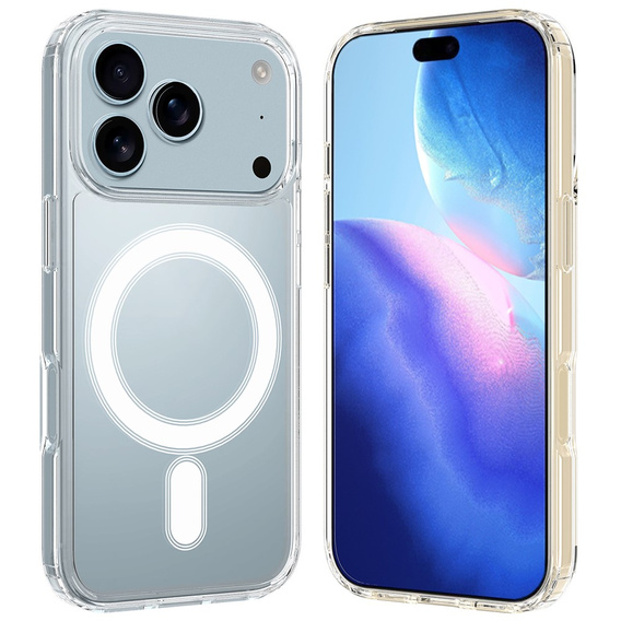 Magnetické puzdro TPU + akryl pre iPhone 17 Pro (kompatibilné s MagSafe)