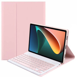 Puzdro + klávesnica Xiaomi Pad 5/5 Pro, ružové rose gold