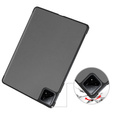 Puzdro pre Xiaomi Pad 6S Pro 12.4, Smartcase, sivé