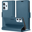 Puzdro pre Oppo Reno 14 F / 14 FS, ERBORD Glossy Litchi, flipová peňaženka, modré