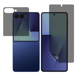 Predná + zadná hydrogélová fólia na ochranu súkromia pre Samsung Galaxy Z Flip7 5G