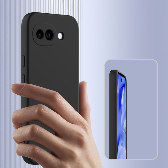 Silikónové puzdro Lite Case pre MagSafe pre Google Pixel 10a, čierne