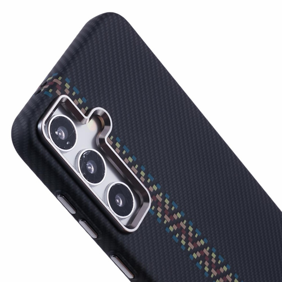 Puzdro pre Samsung S25, Carbon Fiber MagSafe, čierne
