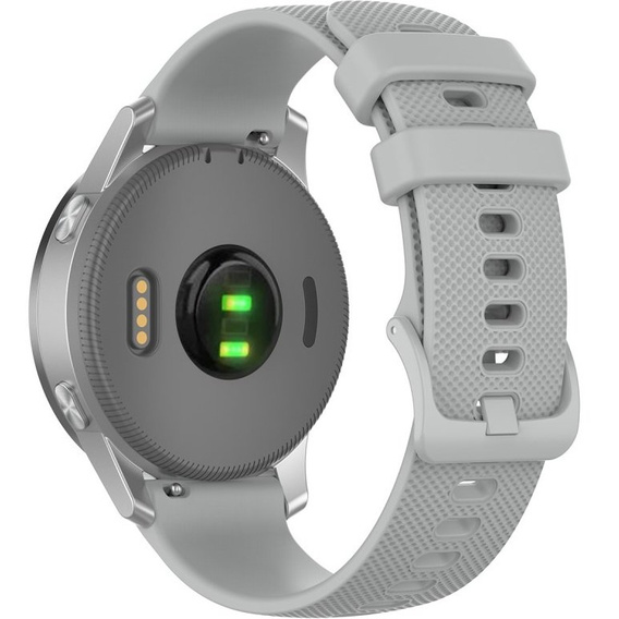 Pasek Silikonowy 18mm do Garmin Vivomove 3S / Vivoactive 4S, Grey