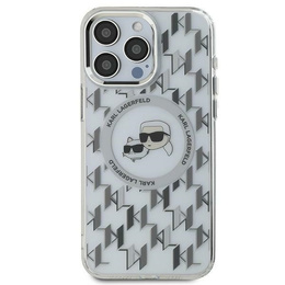 Karl Lagerfeld IML Monogram Karl & Choupette Head MagSafe puzdro pre iPhone 16 Pro