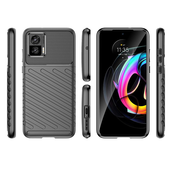Obal na mobil pre Motorola Edge 30 Neo 5G, Thunder, čierne
