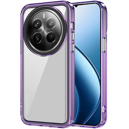 Obal na mobil pre Realme 12 Pro 5G / 12 Pro+ 5G, Fusion Hybrid, transparentné / fialové