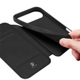 Puzdro Dux Ducis pre iPhone Air, Skin Pro, s chlopňou, s otvorom na kartu, čierne