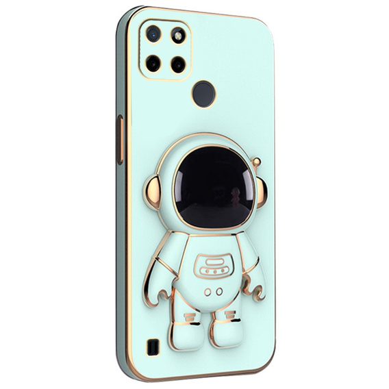 Obal na mobil pre Realme C21Y/C25Y, Astronaut, zelený