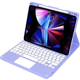Puzdro + klávesnica iPad Air 10.9 4 2020 / 5 2022, Touchpad, fialové