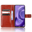 Klapkové puzdro pre Motorola Edge 30 Neo 5G, Crazy Horse Wallet, hnedé