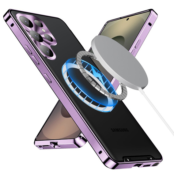 Ochranné puzdro na fotoaparát pre Samsung Galaxy S25 Ultra, CamShield MagSafe, fialové