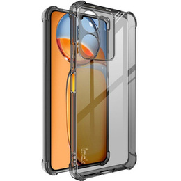IMAK Obal na mobil pre Xiaomi Redmi 13C / Poco C65, Dropproof, transparentné / čierne
