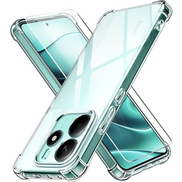 Puzdro pre Xiaomi Redmi Note 14 5G, Erbord Dropproof, priehľadné + sklo