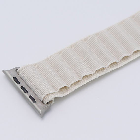 Nylonový remienok pre Apple Watch 1/2/3/4/5/6/7/8/SE/ULTRA 42/44/45/49 mm, béžový
