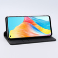 Puzdro pre Oppo A78 4G, ERBORD Vintage, peňaženka s chlopňou, čierne