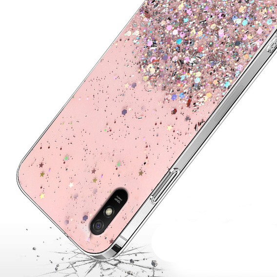 Obal na mobil pre Xiaomi Redmi 9A, Glittery, ružové