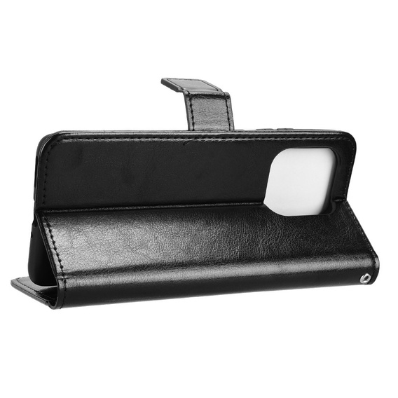 Klapkové puzdro pre Motorola Edge 60 / 60 Fusion, Crazy Horse Wallet, čierne