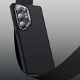 Puzdro BENKS Kevlar pre Samsung Galaxy S25 Ultra, pre MagSafe, Carbon Fiber, čierne