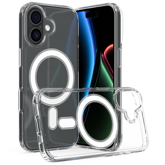 Puzdro pre iPhone 17, pre MagSafe, priehľadné