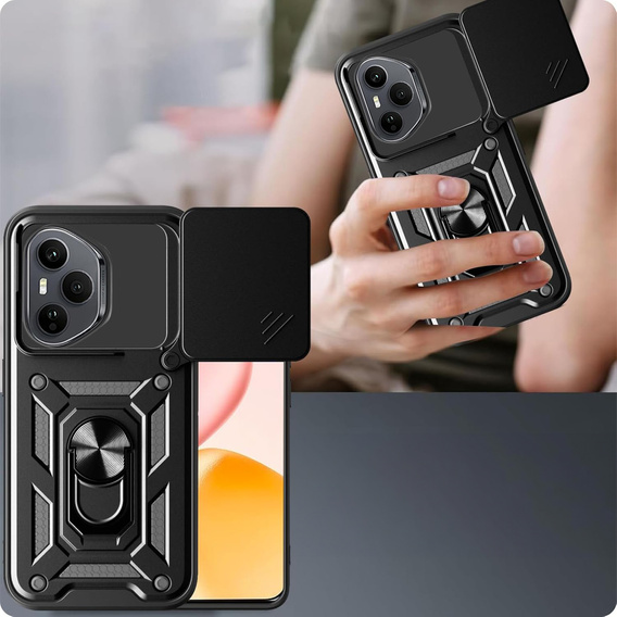 Obal na mobil pre Honor 400 Pro 5G, CamShield Slide, čierne