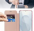 Klapkové puzdro pre Samsung Galaxy S25 Edge, RFID Wallet MagSafe CamShield, ružové