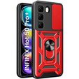 Obal na mobil pre Infinix Hot 50 Pro+ 4G, CamShield Slide, červené