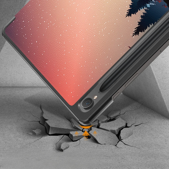 Obal na mobil pre Samsung Galaxy Tab S9, Smartcase Hybrid Pen Slot, night