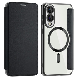 Klapkové puzdro pre Samsung Galaxy S25 Edge, RFID Wallet MagSafe CamShield, čierne