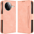 Klapkové puzdro pre Xiaomi Poco F7 Pro, Card Slot, ružové