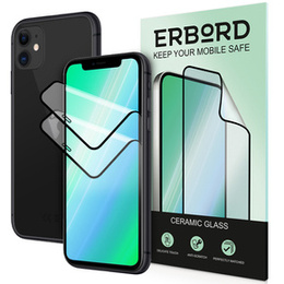 2x keramické hybridné sklo ERBORD pre iPhone X/XS/11 Pro