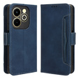 Klapkové puzdro pre Infinix Hot 40i, Card Slot, tmavomodré