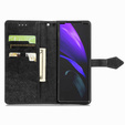 Klapkové puzdro pre Samsung Galaxy Z Fold 4 5G, Mandala, čierne