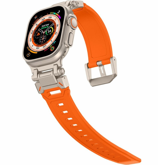ERBORD ProTech remienok pre Apple Watch 1/2/3/4/5/6/7/8/9/SE/Ultra/Ultra 2 42/44/45/49MM, oranžový