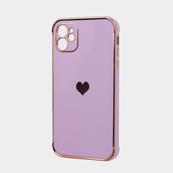Obal na mobil pre Apple iPhone 11, Electro heart, fialové