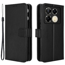 Klapkové puzdro pre Infinix Note 40 Pro, Wallet Smart Magnet, čierne