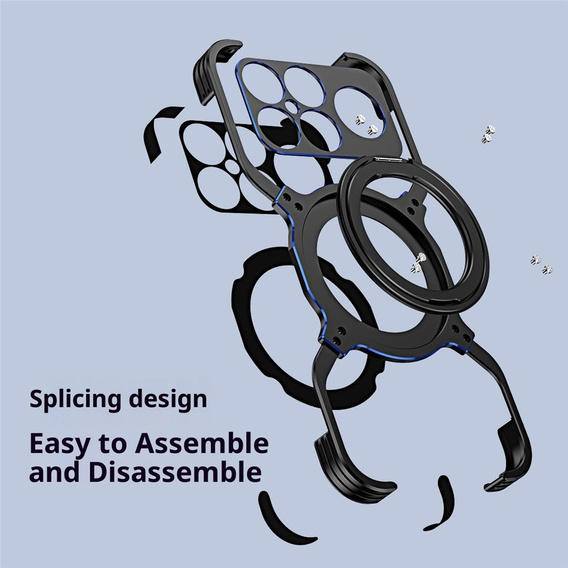 Kovové puzdro s magnetom a stojanom pre Xiaomi Poco F8 Ultra