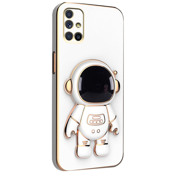 Obal na mobil pre Samsung Galaxy M51, Astronaut, biele