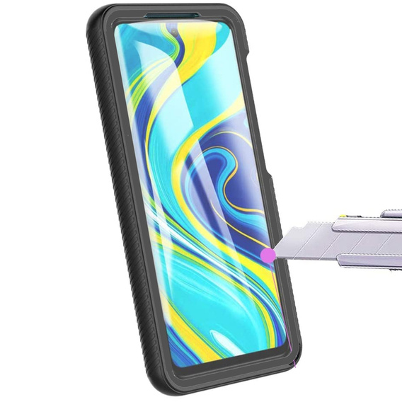 Puzdro pre Xiaomi Redmi Note 9S / 9 Pro, Shockproof, s fóliou, modré