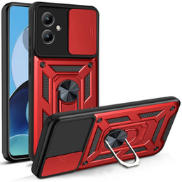 Obal na mobil pre Motorola Moto G14, CamShield Slide, červené